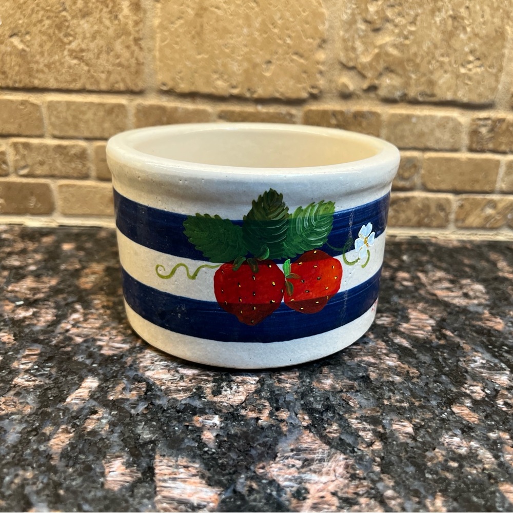 Robinson Ransbottom Roseville Ohio Glazed Pottery Crock